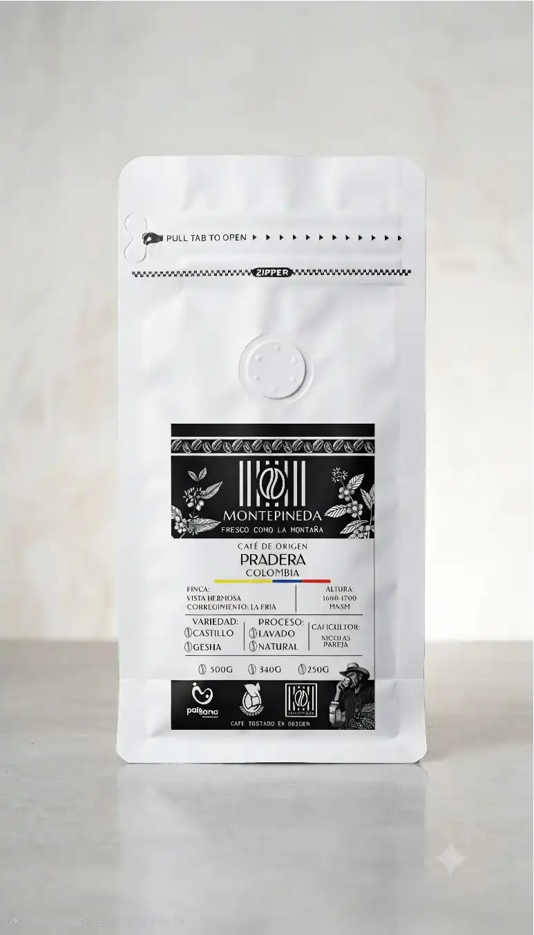 Empaque de café de alta calidad de Valle del Cauca